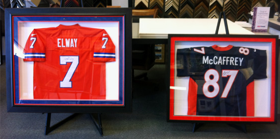 Sports jersey framing