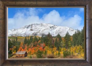 Kim Steed Red Creek Cabin Framed in Wood
